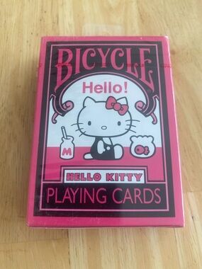 Bicycle x Hello Kitty Pink Playing Cards. Entire Deck. NWT.